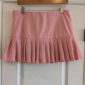 Smith & Quinn Pink Pleated Skort Tennis Golf Pickleball Preppy Skirt Size L